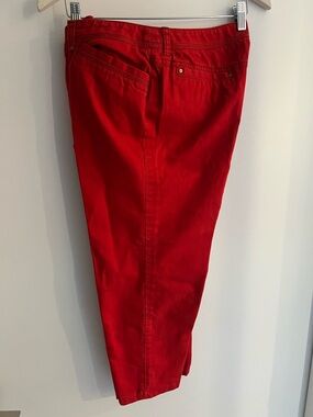 Jones New York Red Stretch Petite Pants size 12P